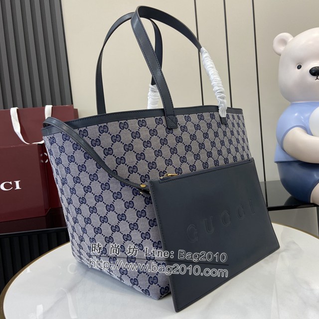 Gucci專櫃古馳最新款Totissima系列中號托特包字母肩背包 jh1964型號：788203